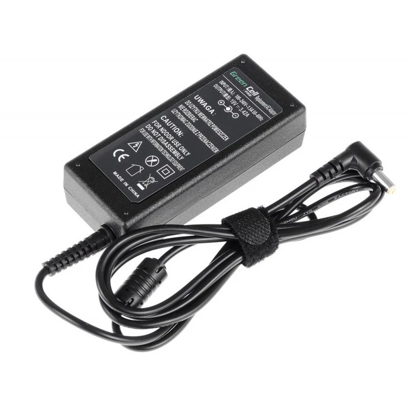 Maitinimo adapteris Green Cell AD01P — 60 W, 19 V 3,42 A, vidinis nešiojamojo kompiuterio maitinimo šaltinis, juodas
