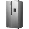 Gorenje HZF55082 NRS917E41XWD G400, Laisvai pastatomas šaldytuvas su šaldikliu, American door, Pilka, 2 durys, Liečiamas valdymas, LED