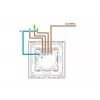 Lietiminis jungiklis Spring One Way Glass Black, vienpolis, juodas stiklas