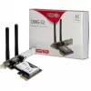 Inter-Tech DMG-32 belaidžio tinklo PCI Express plokštė, 650 Mbit/s, juoda-sidabrinė (88888148)