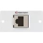 Kindermann Konnect 50 alu - Modulinis Faceplate-Snap-In - GG45 (7444000424)