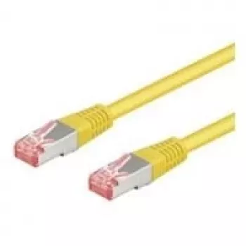 Wentronic Goobay CAT 6 jungiamasis kabelis, S/FTP (PiMF), geltonas, 15 m - LSZH halogenų neturintis, varinis (68306)