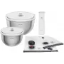 Vakuuminis maisto laikymo dubenėlių rinkinys ZWILLING Fresh&Save Bowl Starter Set 9 dalių nerūdijantis plienas