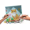Piešimo rinkinys Ravensburger CreArt Do it together – katė, bendras tapymas pagal skaičius