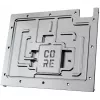 Alphacool 10260 Aliumininė galinė plokštė chromas juoda 154 mm