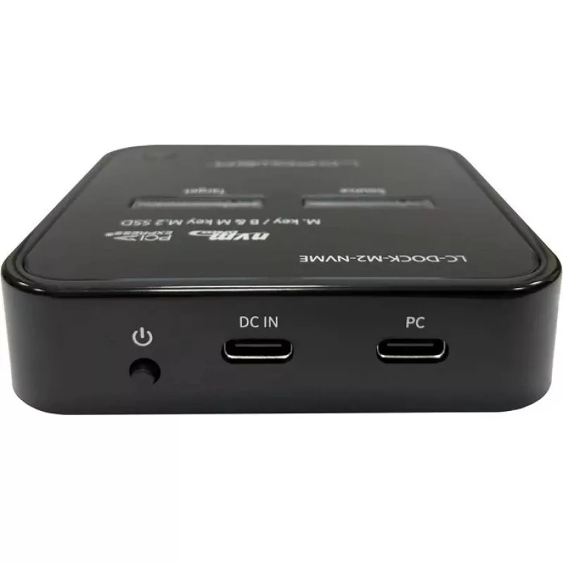 LC-Power LC-DOCK-M2-NVME diskų stotelė dviem M.2 NVMe SSD