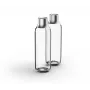 BRITA 118426 karbonizavimo butelis – 1 L stiklinis butelis su nerūdijančio plieno dangteliu, 287 mm aukštis, 2 vnt. pakuotė