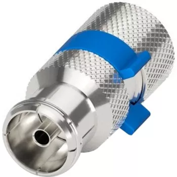 Kištukinis lizdas IEC/Koax, lengvas montavimas (sidabrinis/mėlynas, 6,5–8,0 mm)