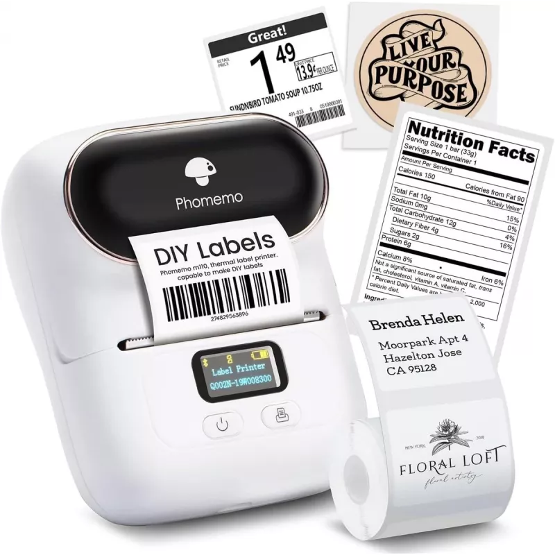 Extralink Mini Printer Labeler | Mini spausdintuvas | Baltas