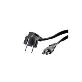 Netzkabel, C5, EU Netzkabel (C5 / Mickey Mouse / Kleeblatt), EU, Länge: 1.8 m, passend für: Netzteil (19.99.1028)