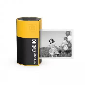 Kodak MemoShot Era MS100 nuotraukų spausdintuvas 68,58 x 45,72 mm juodai geltonas
