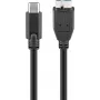 Wentronic goobay USB laidas - Micro-USB B (kištukas) į USB-C (kištukas) - USB 3.1 - 60 cm - reversinis C kištukas (67995)