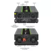 Qoltec Monolith keitiklis automobilinis 4000 W juodas
