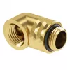 Adapteris Barrow G1/4 inch 90° pasukamas vyriškas į moterišką TDWT90-V2.5 auksinis