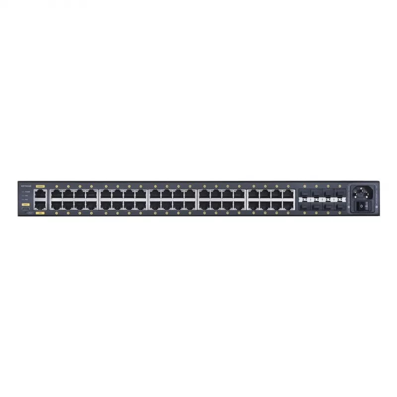 NETGEAR GSM4248PX-100EUS valdomas tinklo jungiklis Managed L2/L3/L4 Gigabit Ethernet (10/100/1000) Power over Ethernet (PoE) juodas
