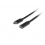 Lanberg CA-USBE-20CC-0015-BK USB-C pratęsimo kabelis M/F, USB 3.2 Gen 1, 1,5 m, juodos spalvos