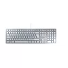 Klaviatūra CHERRY KC 6000 SLIM Universal USB QWERTZ Vokiška sidabrinė