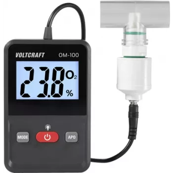 VOLTCRAFT OM-100 deguonies matavimo prietaisas 0–100 % deguonies, gamyklinis kalibravimas (be sertifikato) (VC-12870870)