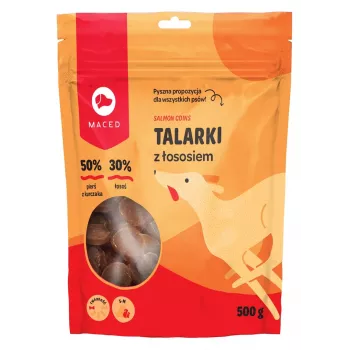 MACED Lašišos traškučiai šunims - 500g