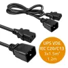 Maitinimo laidas Qoltec 53991 juodas 1,2 m C20 C13 mova