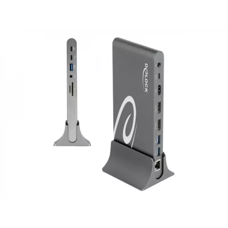 Docking stotelė DeLOCK USB-C DP 1.4 Triple 4K Display