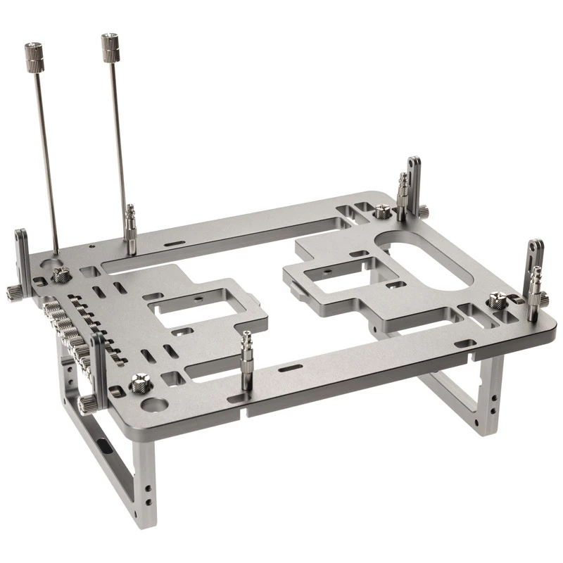 Streacom benchtable BC1 Mini V2 titan – kompaktiškas atviro rėmo stendas su ATX suderinamumu