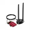 Vidinė WLAN Bluetooth tinklo plokštė Cudy WE9300S PCIe, Wi‑Fi 7 (802.11be) trijuostė 2.4/5/6 GHz, 5765 Mbit/s, Bluetooth 5.4, išorinė 2x2 antena