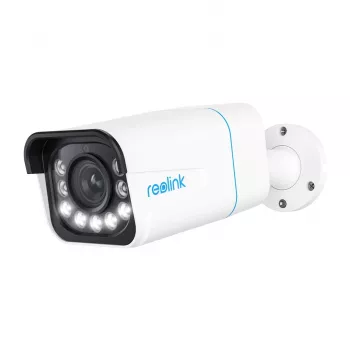 IP stebėjimo kamera Reolink P430 4K (8 MP, 3840×2160, 25 kadrų/s, 5x optinis priartinimas, PoE, IP67, MicroSD iki 256 GB)