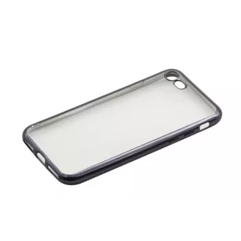 Tellur TLL121031 apsauginis dėklas iPhone 7, silikoninis, juodas/skaidrus