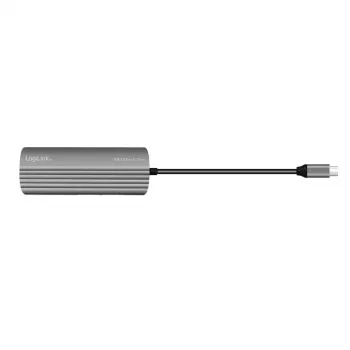 LogiLink USB 3.2 Gen2 Hub 7+1 prievadas 2x USB-A 5x USB-C PD 100W aliuminis