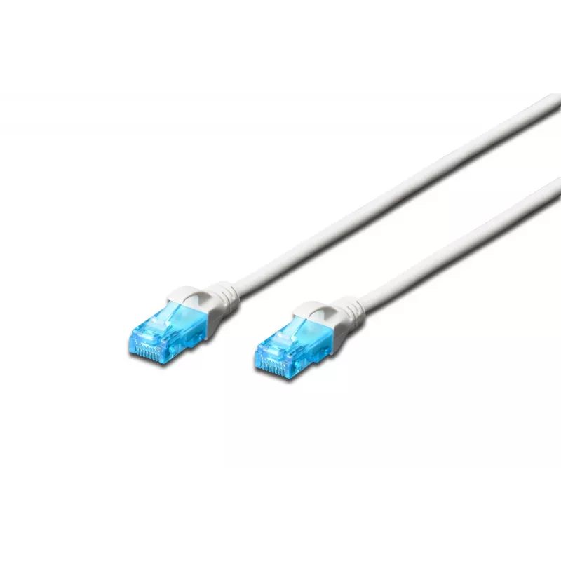 CAT 5e U-UTP patch kabelis 0,5 m baltas