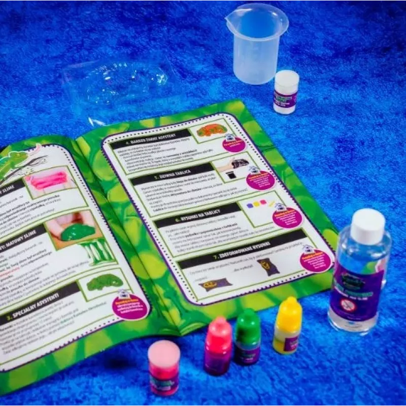Liscianigiochi mokslo rinkinys Crazy Science Slime Chameleon 304-PL89246 – edukacinis gleivių eksperimentų rinkinys