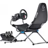 Žaidimų kėdė Playseat Challenge X - Logitech G Edition, juoda, pilka