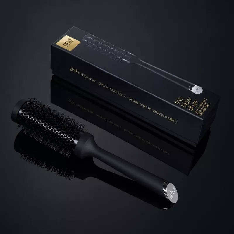 GHD apvalus plaukų šepetys juodas