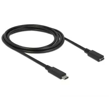 USB ilginimo laidas DeLOCK SuperSpeed USB 3.2 Gen 1 2m USB-C juodas