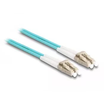 DeLOCK Fiber Optical Cable LC Duplex to LC Duplex OM3 1m