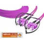Lightwin LDP-50 SC-SC 2.0 OM4 šviesolaidinis kabelis 2 m rausvai violetinis