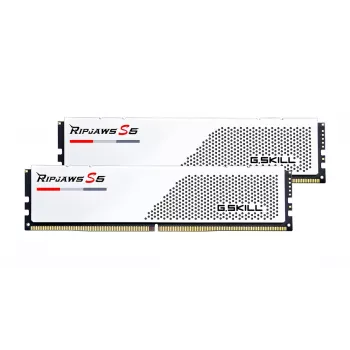 DIMM 32 GB DDR5-5600 (2x 16 GB) Dual-Kit, Arbeitsspeicher weiß, F5-5600J4040C16GX2-RS5W, Ripjaws S5, INTEL XMP