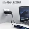 Aukey PA-D3 Sieninis įkroviklis 2xUSB Power Delivery (1xUSB + 1xUSB C) 5.4A 60W Dynamic Detect