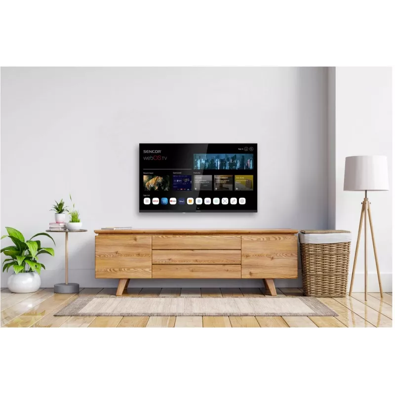 LED SMART TV SENCOR SLE 32S803B 32 coliai webOS HD 1366×768, HDR10, Wi‑Fi, Bluetooth, DVB‑T/T2/C/S/S2, 3×HDMI, 2×USB