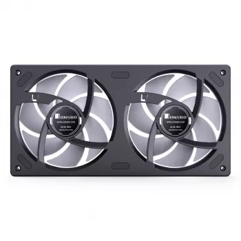 Ventiliatorius Jonsbo ZB-240 240mm ARGB PWM juodas su Infinity Mirror dizainu