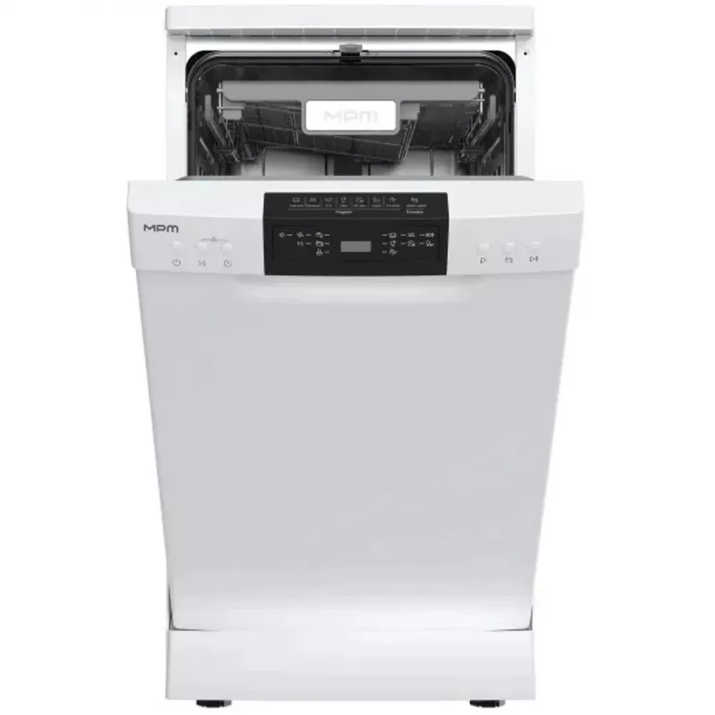 Laisvai pastatoma indaplovė MPM MPM-45-ZMF-01, 10 komplektų, 9 L/ciklas, 47 dB, 7 programų