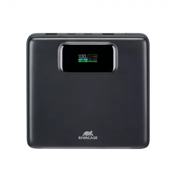 Power bank Rivacase VA1090 – 20000 mAh, 77 Wh, bendra išėjimo galia 100 W, 440 g