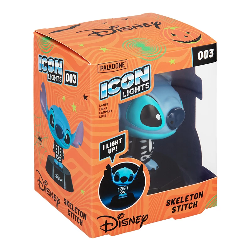 Stalinė lempa Paladone Stitch Skeleton Icon Light – personažo naktinė šviesa