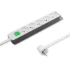 Prailginimo laidas Qoltec 50290 1,8 m 5 AC lizdai vidaus patalpoms baltas