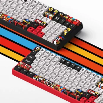 Belaidė mechaninė klaviatūra Ducky IQUNIX F97 Graffiti Blaze, RGB, Moonstone-Turbo jungikliai