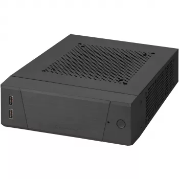 SilverStone MILO ML10 - USFF - Mini-ITX - be maitinimo šaltinio - Juoda - USB/Garsas (SST-ML10B)
