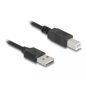 USB kabelis DeLOCK 90130 USB 2.0 0,8 m Juodas
