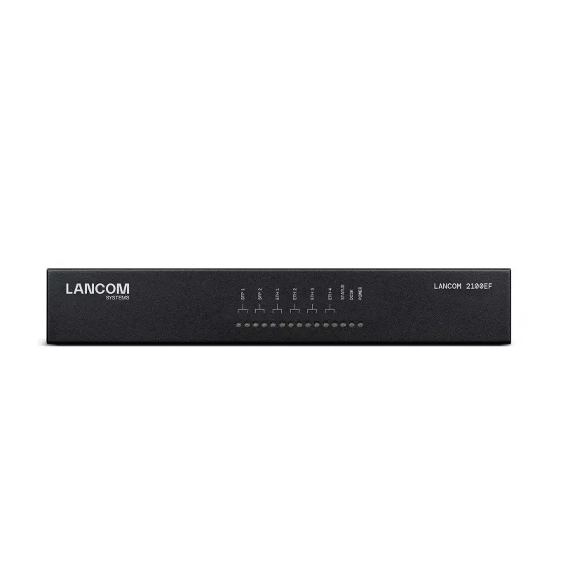 LANCOM 2100EF – SD-WAN šliuzas su šviesolaidžiu ir eternetu – 1GbE, 2.5GbE – 1U – debesimi valdomas – stalinis/statyvinis (61109)