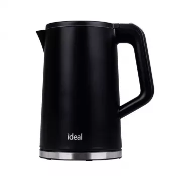 IDEAL virdulys 1,7 l, plieninis korpusas, 1500 W, juodas